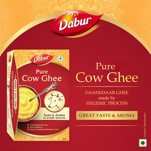 Dabur Pure Daanedaar Cow Ghee With Rich Aroma