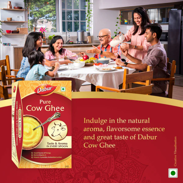 Dabur Pure Daanedaar Cow Ghee With Rich Aroma