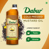 Dabur Cold Pressed Mustard Oil + Daanedaar Cow Ghee – 1L Each | Authentic Taste & Health