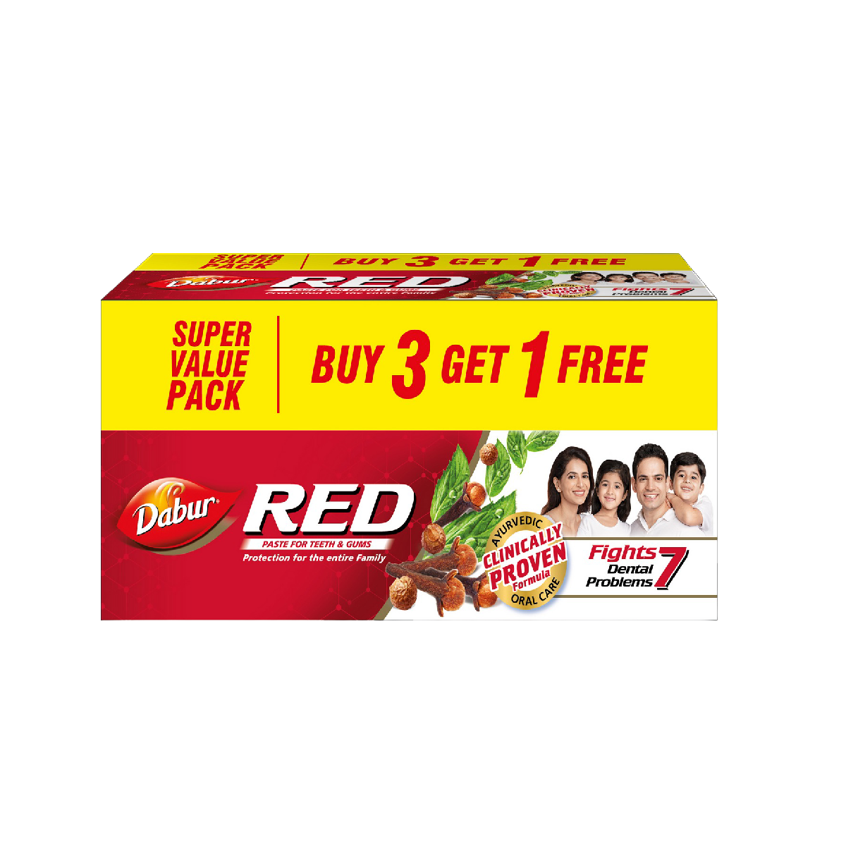 Dabur Red Toothpaste (Buy 3 Get 1 Free)