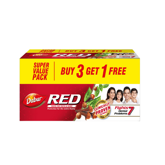 Dabur Red Toothpaste (Buy 3 Get 1 Free)