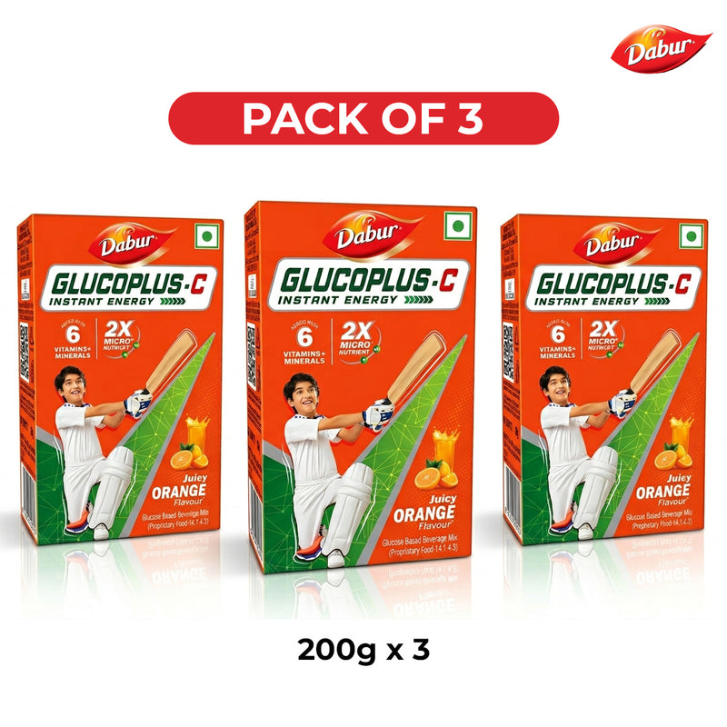 New Glucoplus C Orange 200g Pack For Instant Energy