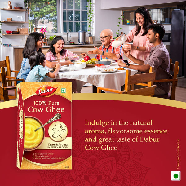 Dabur 100% Pure Daanedaar Cow Ghee With Rich Aroma