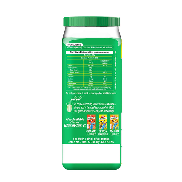 Dabur Glucose D +Glucoplus C Ornge