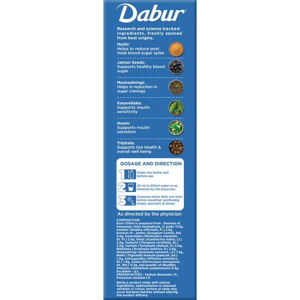 Dabur Dia Control Juice - Manage Blood Sugar Naturally