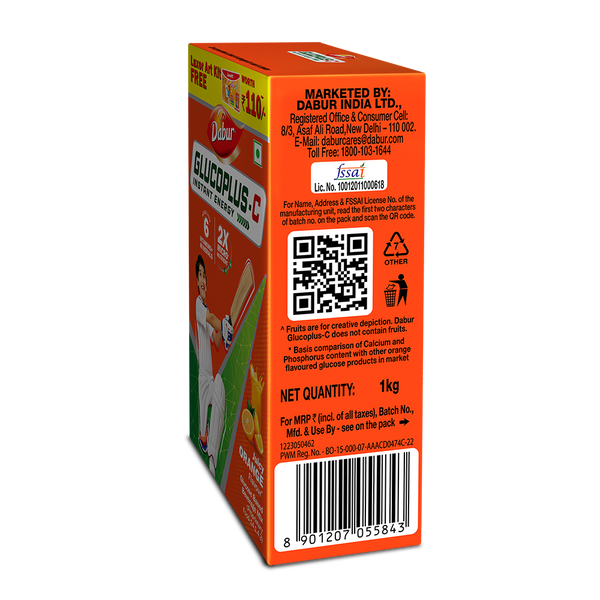 Glucoplus C Orange  Pack For Instant Energy + Free Art Kit
