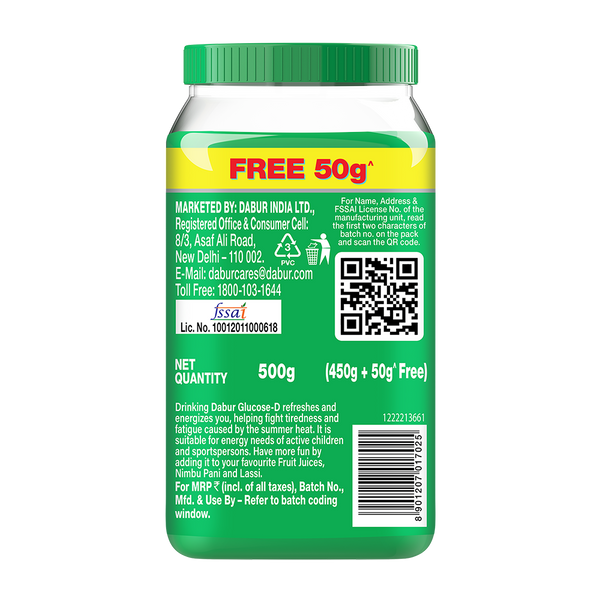 Glucose-D 450g Jar + 50g Free N