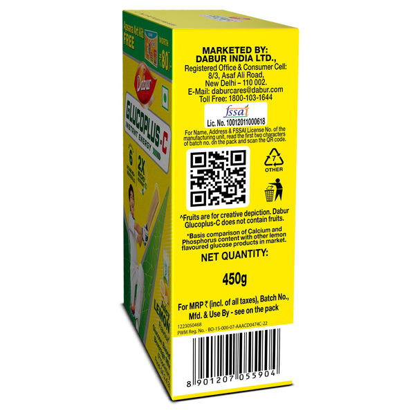 Glucoplus C Lemon Pack For Instant Energy + Free Drawing Kit