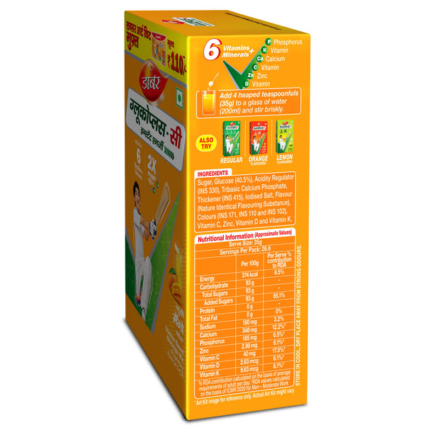 Glucoplus C Mango Pack For Instant Energy + Free Art Kit