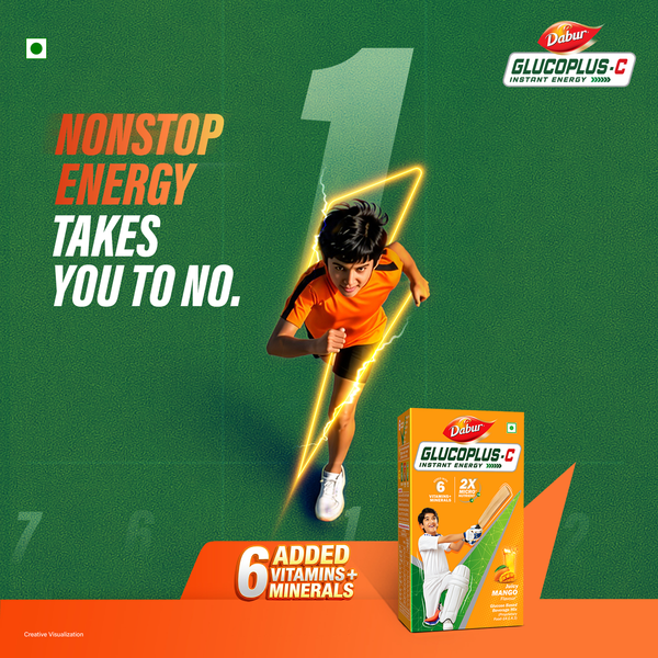 Glucoplus C Mango Pack For Instant Energy + Free Drawing Kit