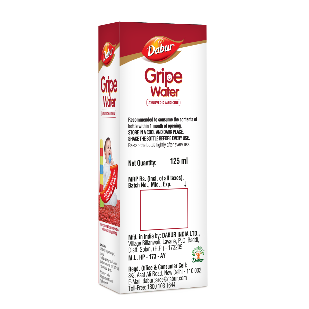 Dabur Gripe Water 125ml PET