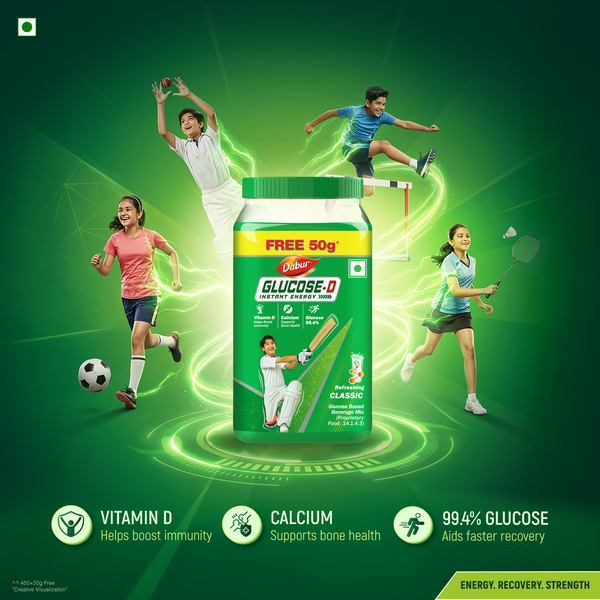 Glucose-D 200g Jar + 50g Free For Instant Energy