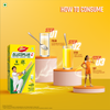 Glucoplus C Lemon Pack For Instant Energy + Free Drawing Kit