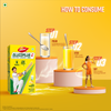 Glucoplus C Lemon Pack For Instant Energy + Free Art Kit
