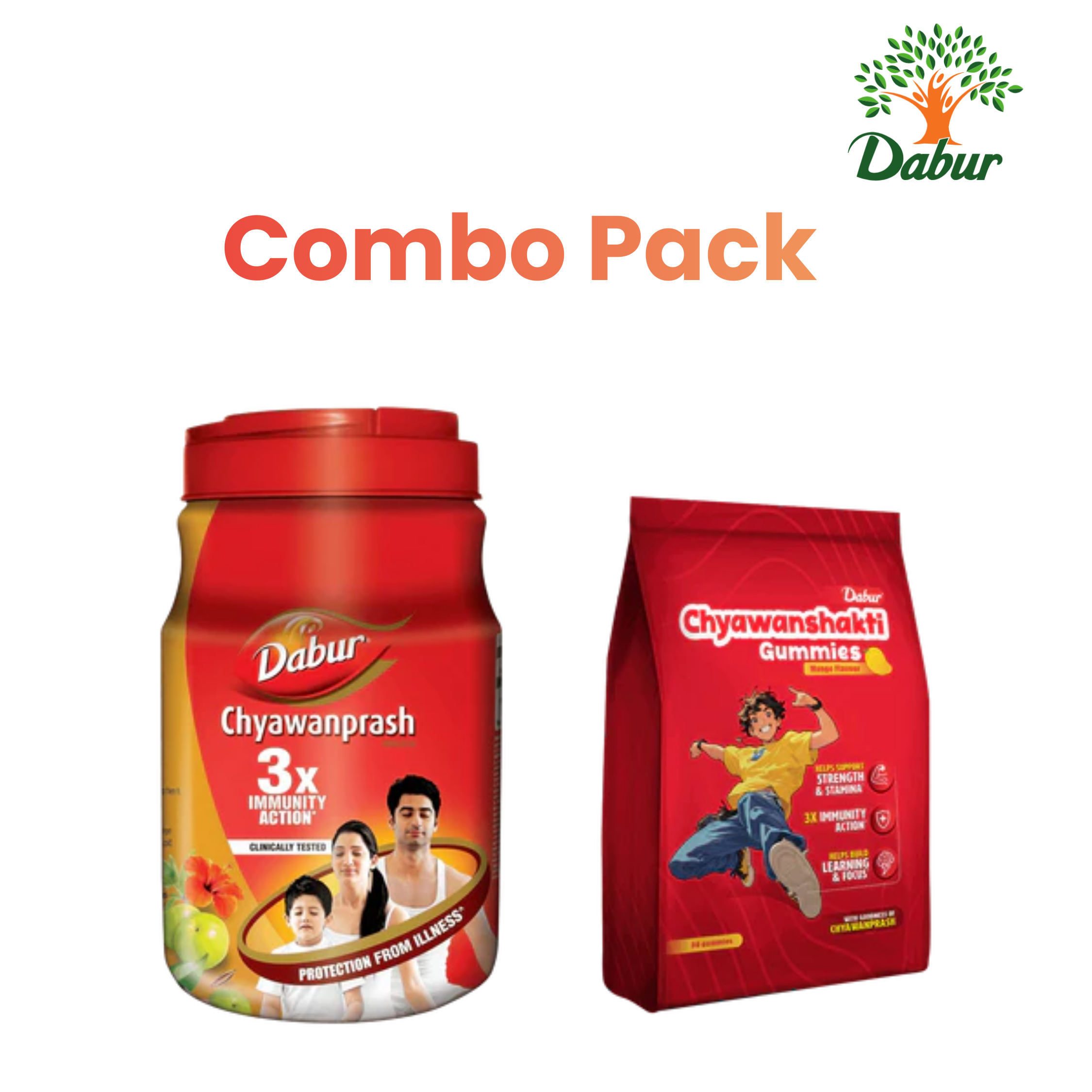 Dabur Chyawanprash - 2kg + Chyawanshakti Gummies Value Pack