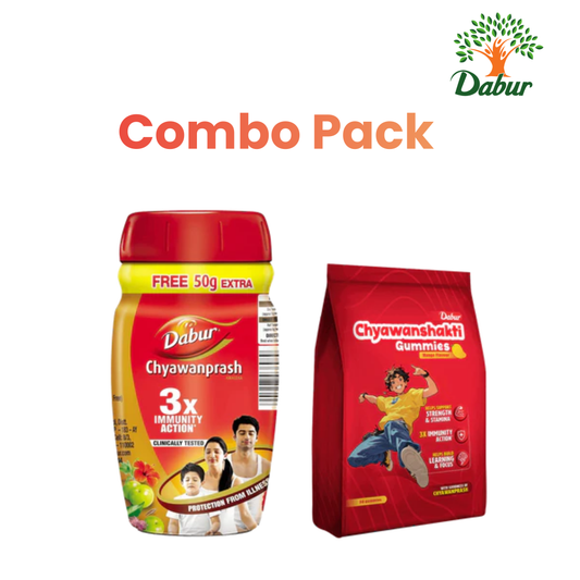 Dabur Chyawanprash - 500g + Chyawanshakti Gummies Value Pack