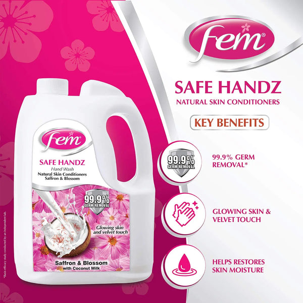 Fem Safe Handz Saffron & Blossom Hand Wash