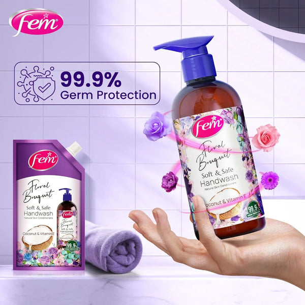 Fem Floral Bouqet Soft & Safe Handwash