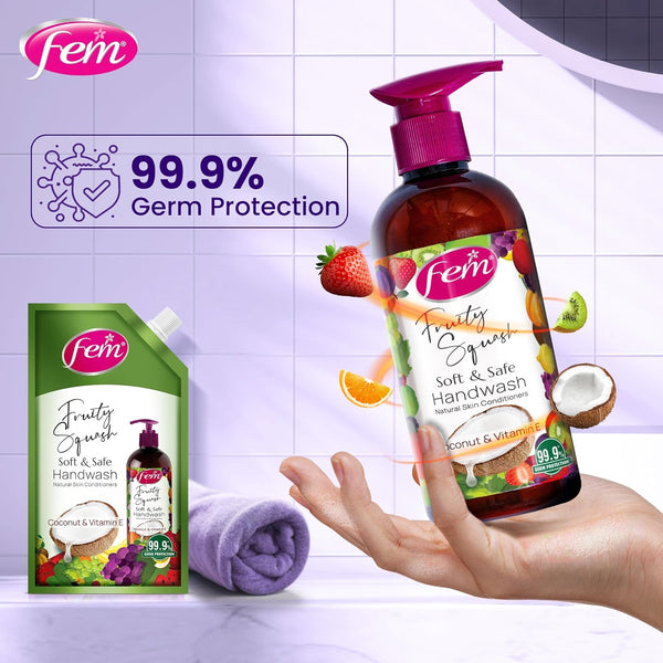 Fem Fruity Squash Soft & Safe Handwash