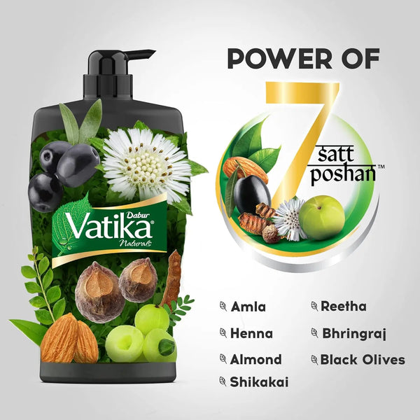 Dabur Vatika Naturals Long & Black Shampoo