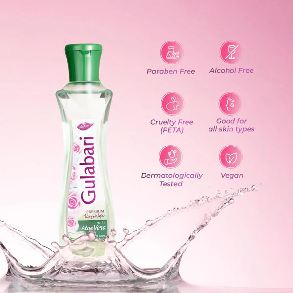 Dabur Gulabari Premium Rose Water with Aloe Vera