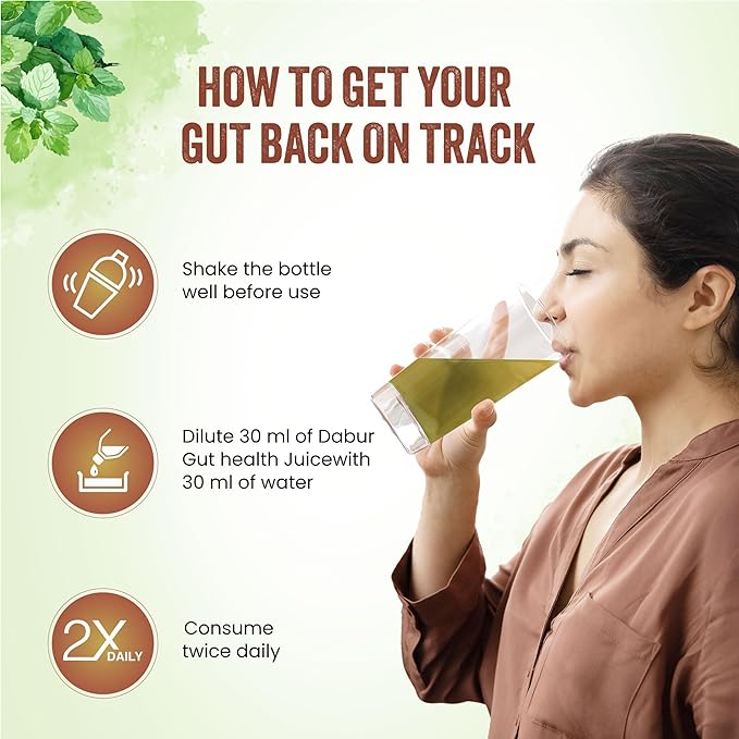 Dabur Gut Health Juice - Natural & Ayurvedic Digestive Care Solution