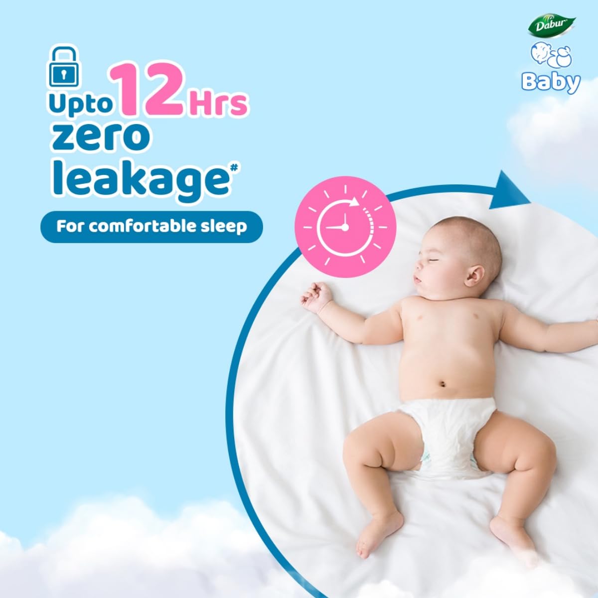 Dabur Baby Super Pants M Size – 22 Pants x 3 Packs | Ultra Soft & Dry