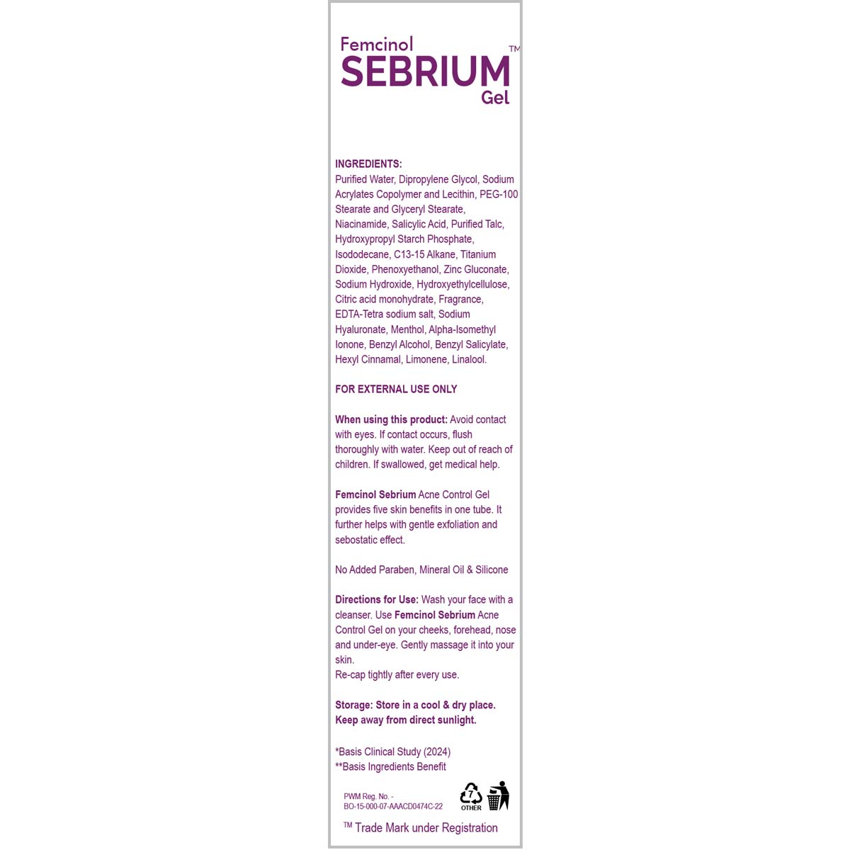 Femcinol Sebrium Gel