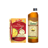 Dabur Cold Pressed Mustard Oil 1L+ Daanedaar Cow Ghee – 900ML | Authentic Taste & Health