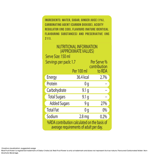 Réal Cheers Ginger Ale 250ml