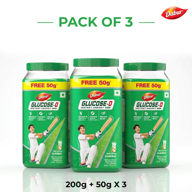 Glucose-D 200g Jar + 50g Free For Instant Energy