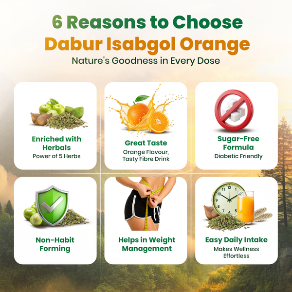 Dabur Dia Control Juice 1ltr & Isabgol Orange 100g
