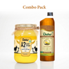 Dabur A2 Cow Ghee 500ml and Cold Pressed Mustard Oil 1ltr