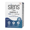 Siens By Dabur Omega-3 Capsules with Fish Oil | 180mg EPA & 120mg DHA | 30 soft gels | Supports Heart, Skin & Joint Health