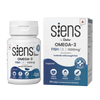 Siens By Dabur Omega-3 Capsules with Fish Oil | 180mg EPA & 120mg DHA | 30 soft gels | Supports Heart, Skin & Joint Health