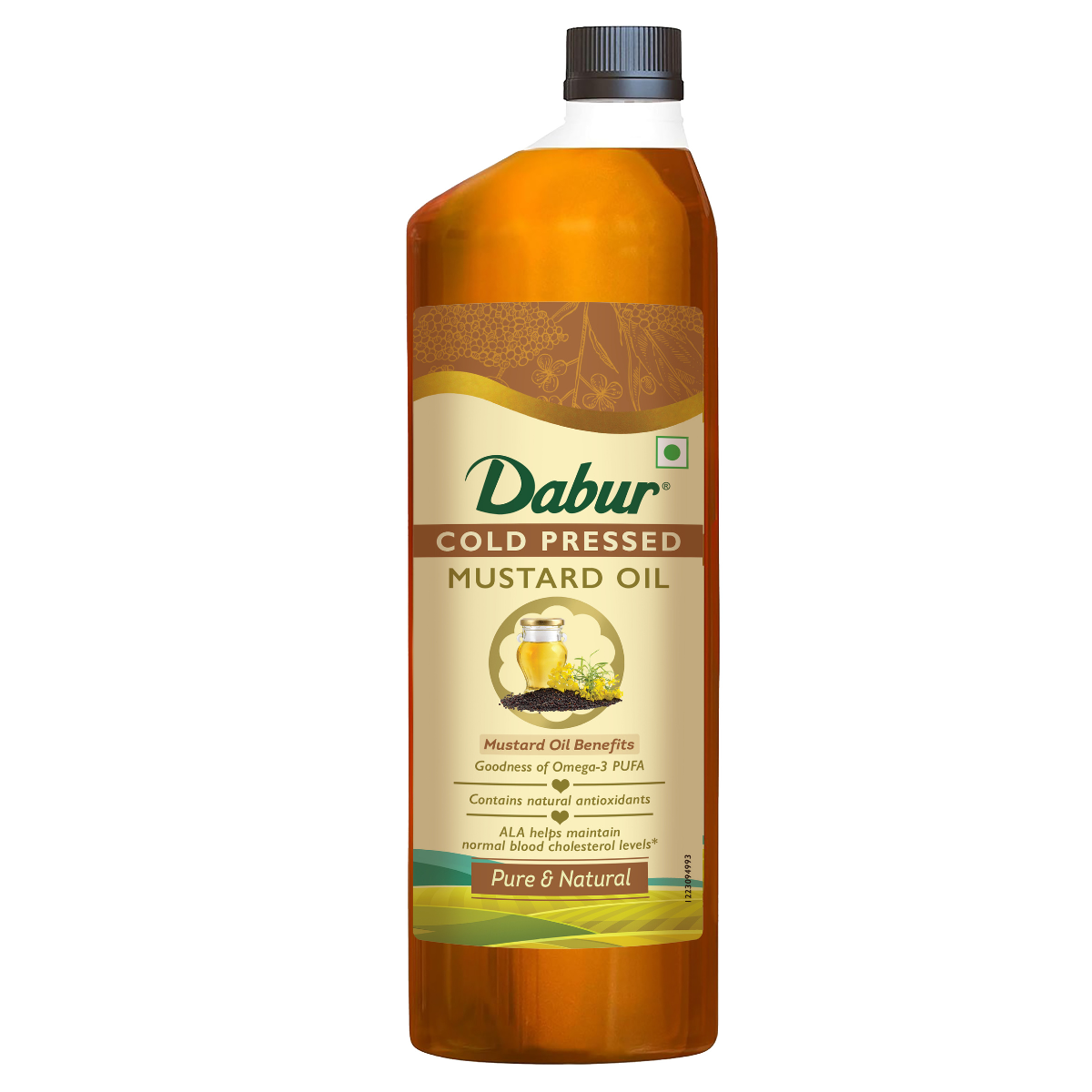 Dabur Cold Pressed Mustard Oil | Rich in Omega 3 | Healthy, Pure & Flavorful Cooking Oil