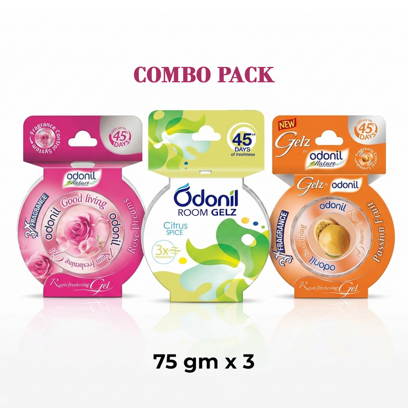 Odonil Room Gelz Air Freshener Combo