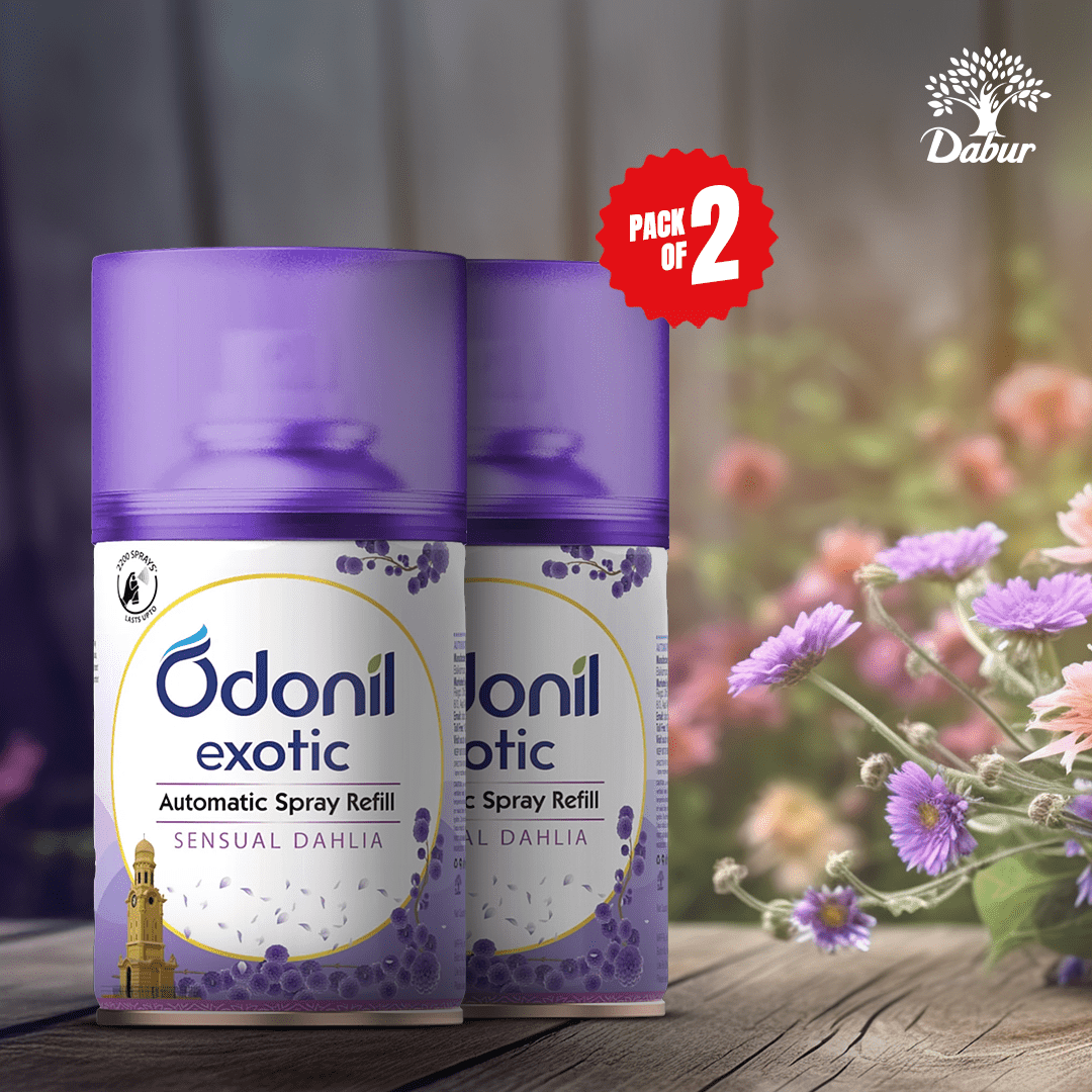 Odonil Exotic Automatic Spray Sensual Dahlia Refill (Pack of 2)