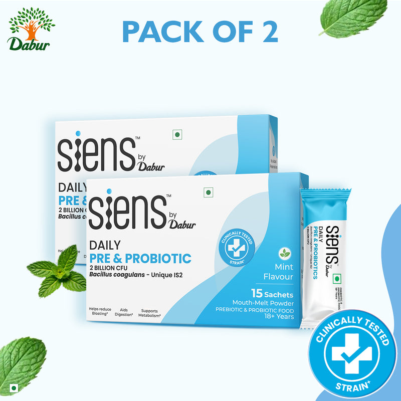 Siens By Dabur Daily Pre & Probiotics For Gut health
