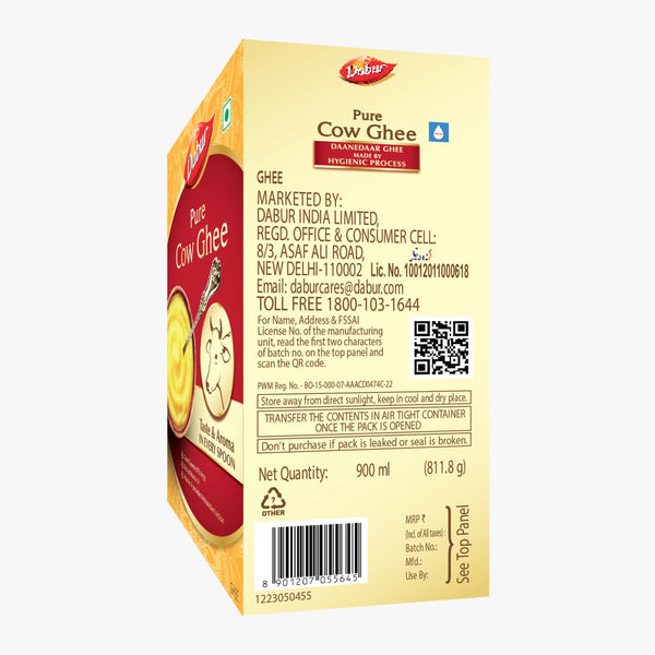 Dabur Pure Daanedaar Cow Ghee With Rich Aroma