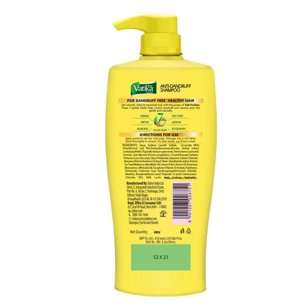 Dabur Vatika Naturals Anti Dandruff Shampoo