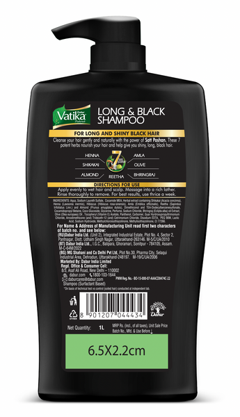 Dabur Vatika Naturals Long & Black Shampoo