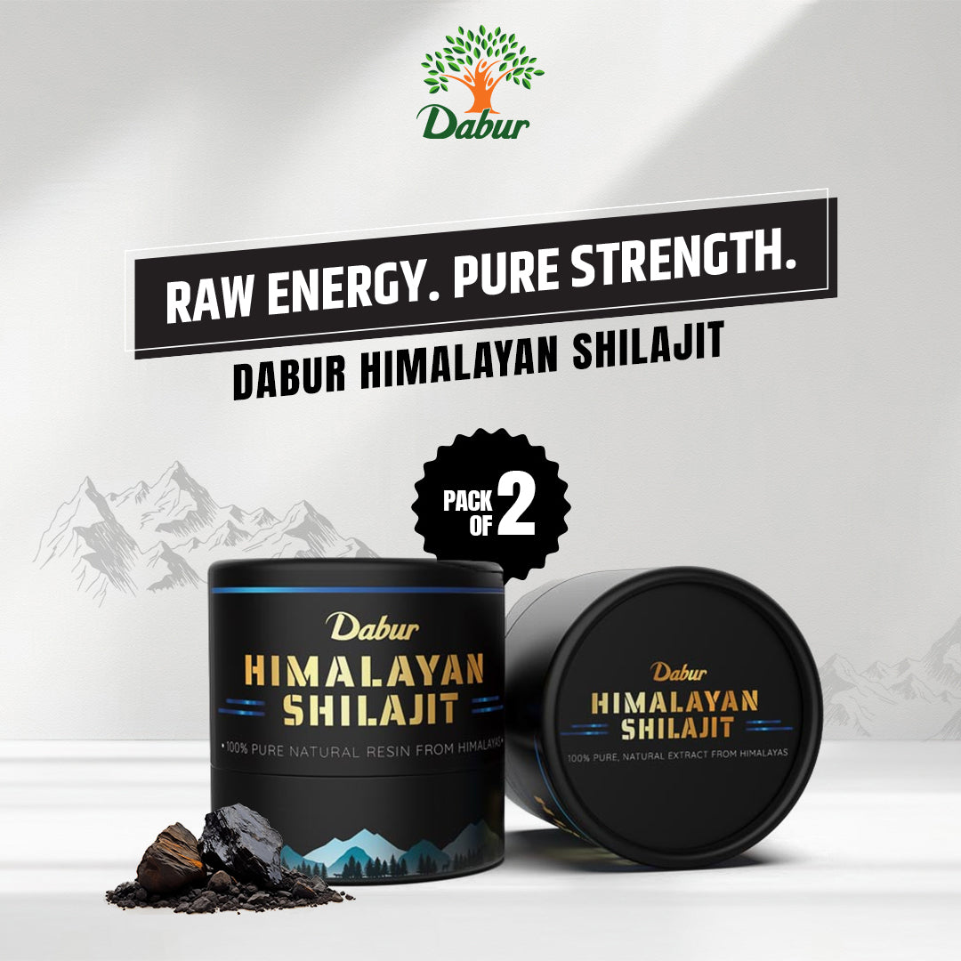 Dabur Himalayan Shilajit Resin 15g (Pack of 2) – Natural Energy & Vitality Support