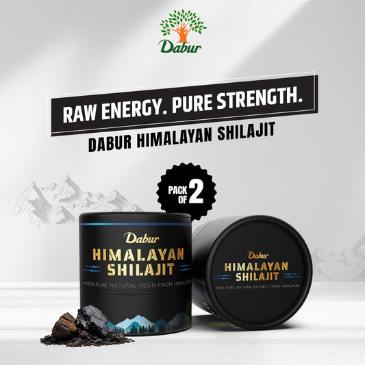 Dabur Himalayan Shilajit Resin 15g (Pack of 2) – Natural Energy & Vitality Support