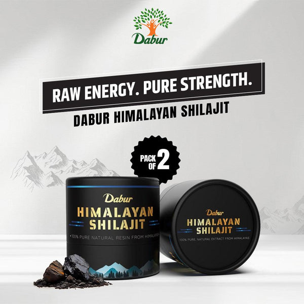 Dabur Himalayan Shilajit Resin 15g (Pack of 2) – Natural Energy & Vitality Support