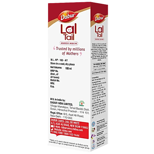 Dabur Lal Tail - Ayurvedic Baby Oil 2x Faster Physical Growth